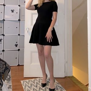 Zara Women Black half sleeve Dress